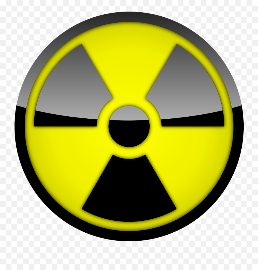 Radioactive Decay Hazard Symbol - Nuclear Sign Transparent Background Emoji,Nuclear Emoji