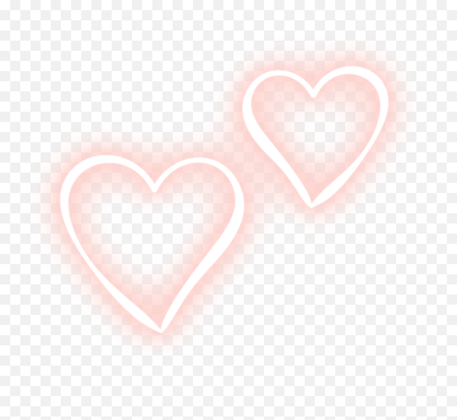 Love Sticker - Background Neon Heart Transparent Emoji,How To Do The Heart Emoji In Msp