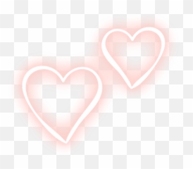 Love Sticker - Background Neon Heart Transparent Emoji,How To Do The Heart Emoji In Msp
