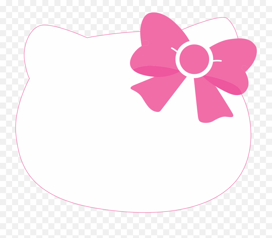 Hello Kitty Head Clipart - Clip Art Library Hello Kitty Face Frame Emoji,Hello Kitty Happy Birthday Emoticon