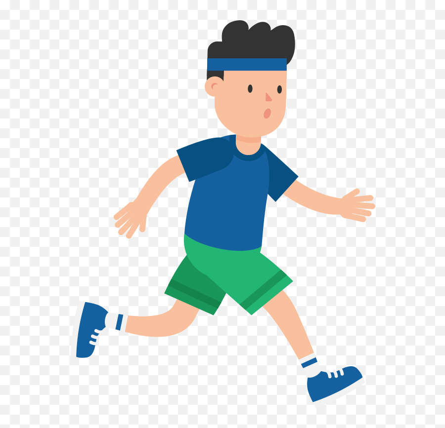 Exercising Clipart Jogging - Portable Network Graphics Png Child Exercise Boy Cartoon Emoji,Joggers With Designs Emojis