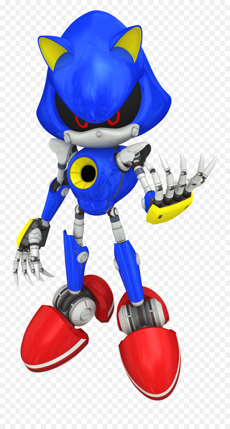 The Evil Metal Decoy Metal Sonic - Metal Sonic Png Emoji,Sonic Small Robot Emotion