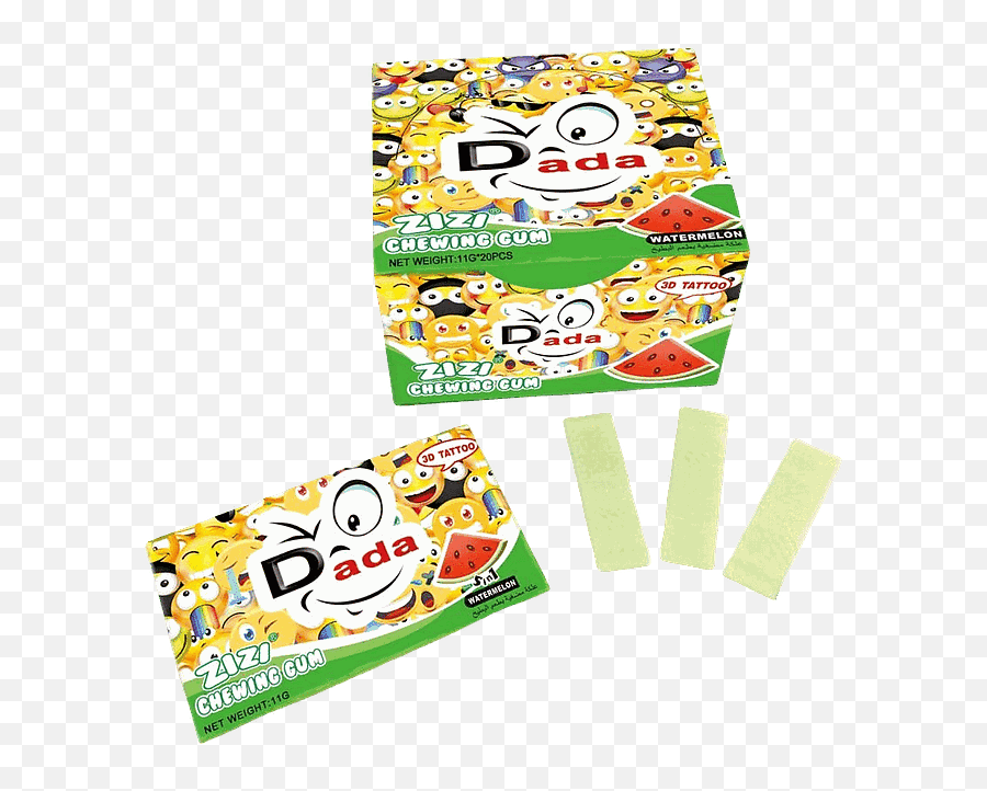 Emoji Dada Watermelon Gum 11gm 20 Pcs - Dot,Marshmallo Emoji