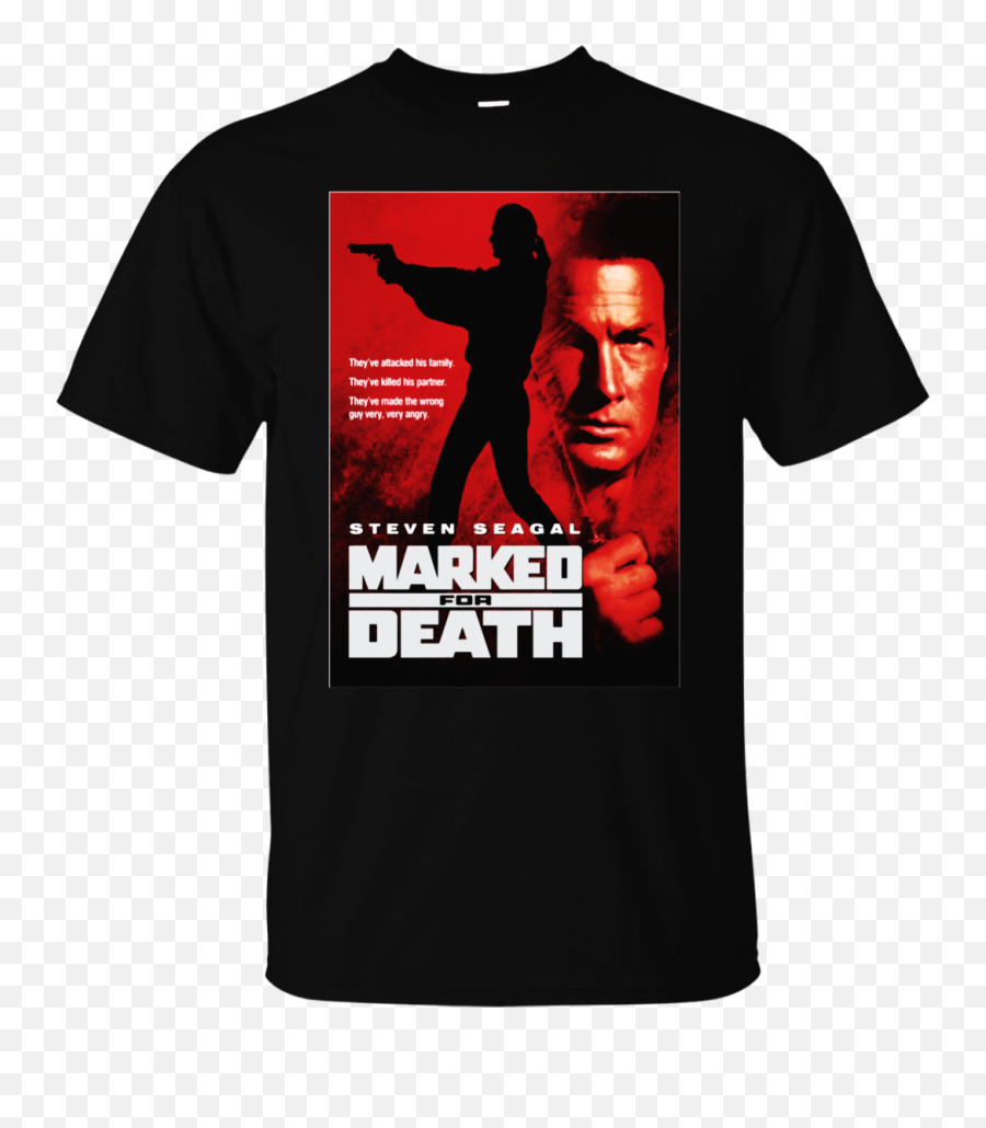 Marked For Death Action Movie Retro - Marvel Studios Black Panther Movie T Shirt Emoji,Steven Seagal Emotions