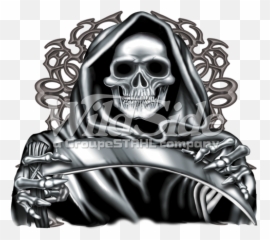 Download Hd Stock Transfer - Hood Grim Reaper Drawings Background Reaper Logo Transparent Emoji,Grim Reaper Emoticon Facebook