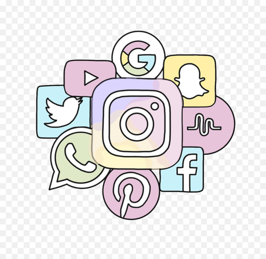 Pastel Instagram Sticker By Aleksandrakot1855 - Social Media Photos Picsart Emoji,Can You Change Viber Emojis
