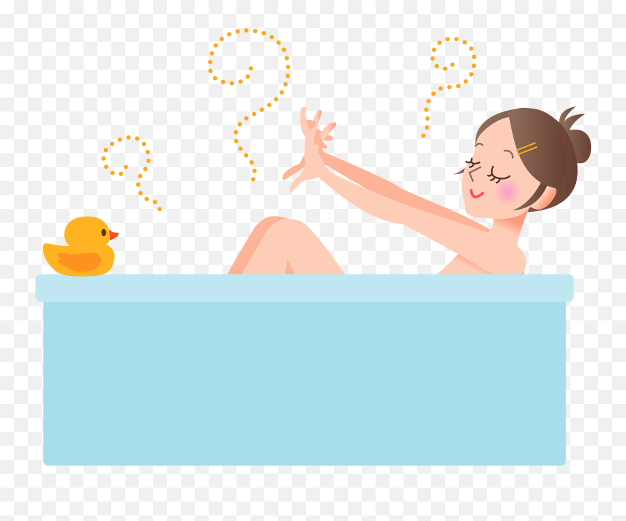 Woman Is Taking A Bath Clipart Free Download Transparent - For Women Emoji,Girl Bathroom Emoji Transparent