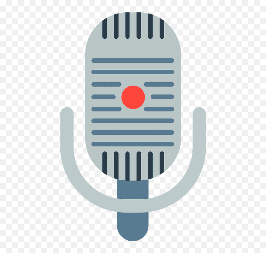 Studio Microphone Emoji - Microfone Emoji,Audio Emoji.