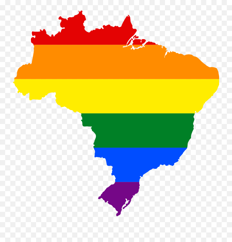 Emoji Bandeira Lgbt Png - Brazil Map Flag,Emoticon Bandeira Do Brasil