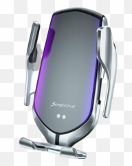 Phone Charger Car Phone Holder Phone - Gold Silver Car Phone Holder And Inductive Charger Emoji,Emoji Overheating