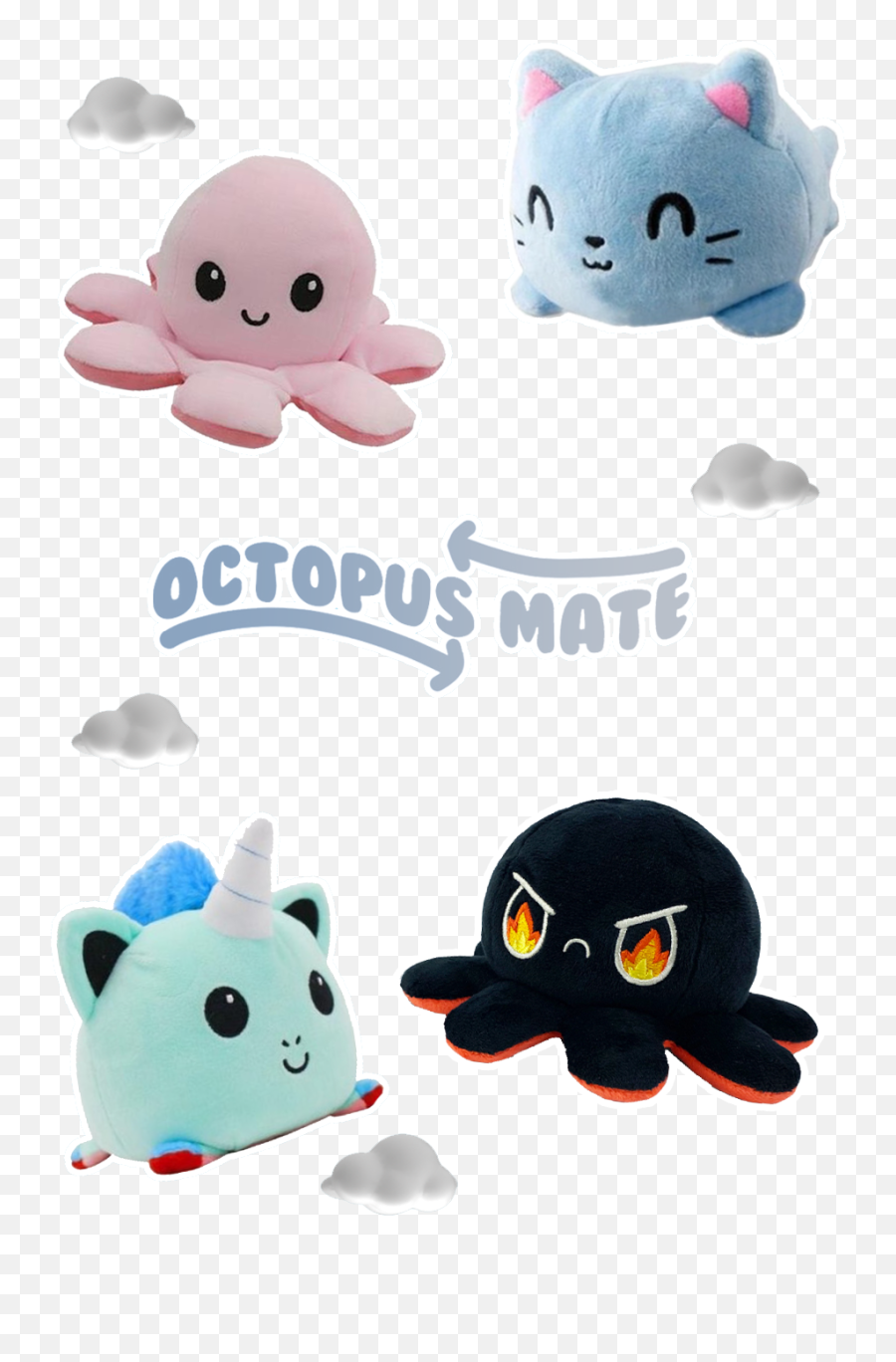 Octopus Mate Is The Home Of The Original Reversible Octopus - Soft Emoji,Emotions Plush