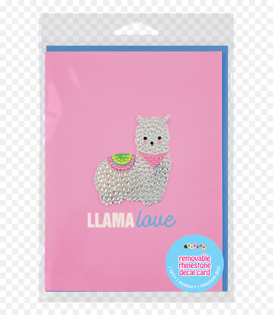 Llama Rhinestone Decal Greeting Card - Girly Emoji,Michaels Emoji Pillow