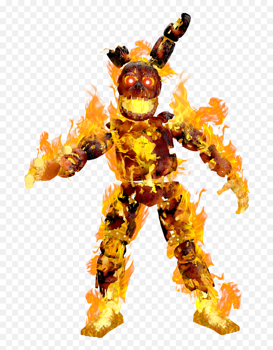 Flaming Springtrap Wallpapers - Wallpaper Cave Fnaf Ar Flaming Springtrap Emoji,Fnaf My Emoji Springtrap