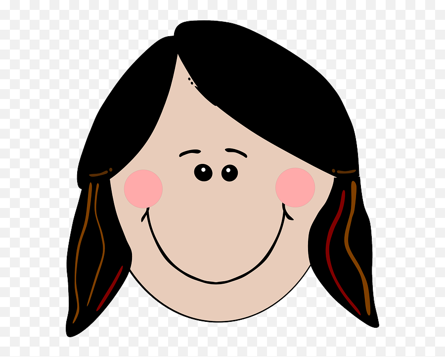 Smiling Girl Clipart Smiley Clip Art - Girl Smile Clipart Emoji,Big Smile Black Female Emoticon