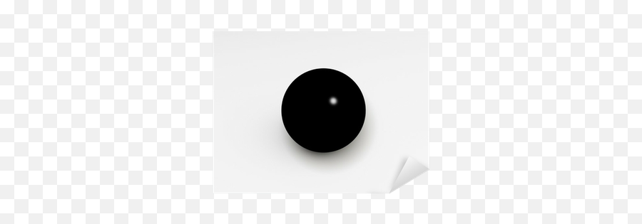 Bola Negra Sticker U2022 Pixers - We Live To Change Dot Emoji,Emojis Fondo Negro