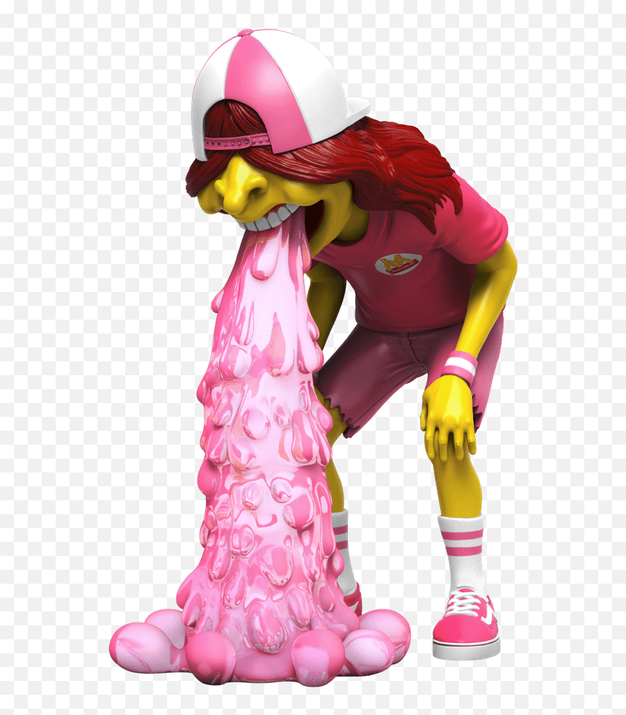The Toy Chronicle Vomit Kid Fast Food Pink Edition By Okeh - Mighty Jaxx Vomit Kid Emoji,Boner Emoji