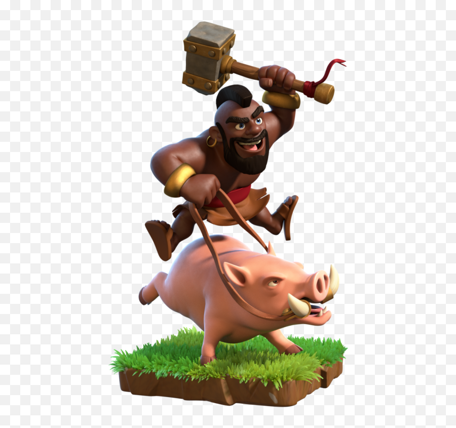 Clash Of Clans - Clash Royale Domatore Di Cinghiali Png Hog Rider Clash Of Clans Emoji,Clash Royale Emoji