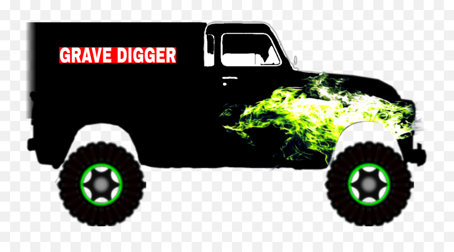 Sticker - Automotive Decal Emoji,Monster Truck Emoji