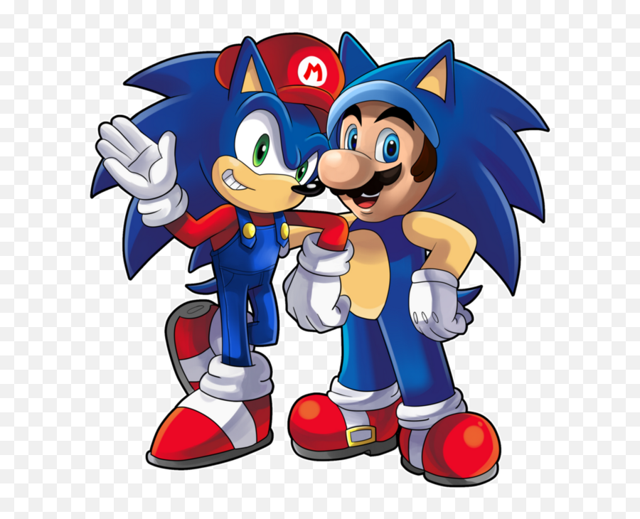 Sonic The Plumber And Mario The Hedgehog Crossover Know Emoji,Plumber Emoticons