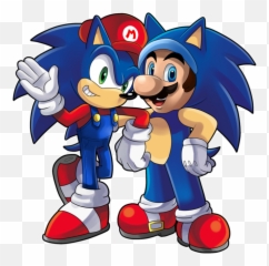 Sonic The Plumber And Mario The Hedgehog Crossover Know Emoji,Plumber Emoticons
