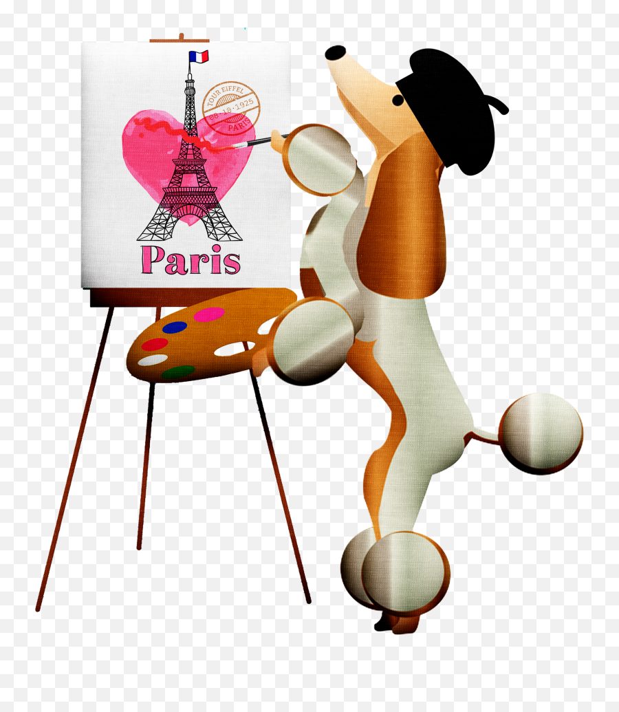 Poodle French Drawing Eiffel Tower Free Image Download Emoji,Eiffel Tower Emoji