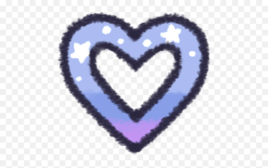 Sticker Maker - Noche Emojis,Purple Heart Emoji Outline