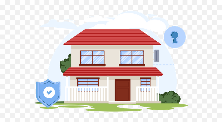 Home Protection Illustrations Images U0026 Vectors - Royalty Free Emoji,Homes Emoji