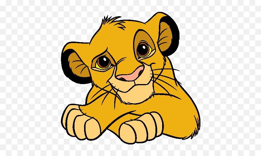 Baby Lion King Clipart Dromgap Top - Simba Lion King Clipart Emoji,Simba Emoji