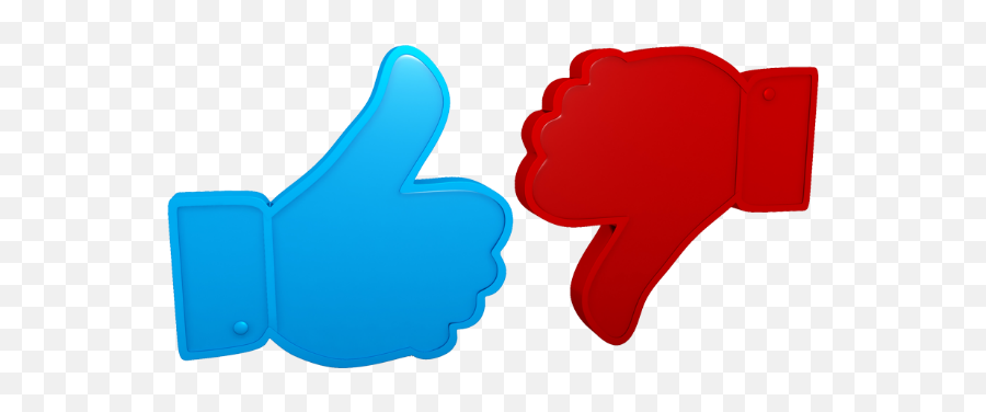 Download Hd Blue Thumbs Up Red Thumbs Down For Mar 18 - Thumbs Up Down Transparent Emoji,Thumb Up Emoji