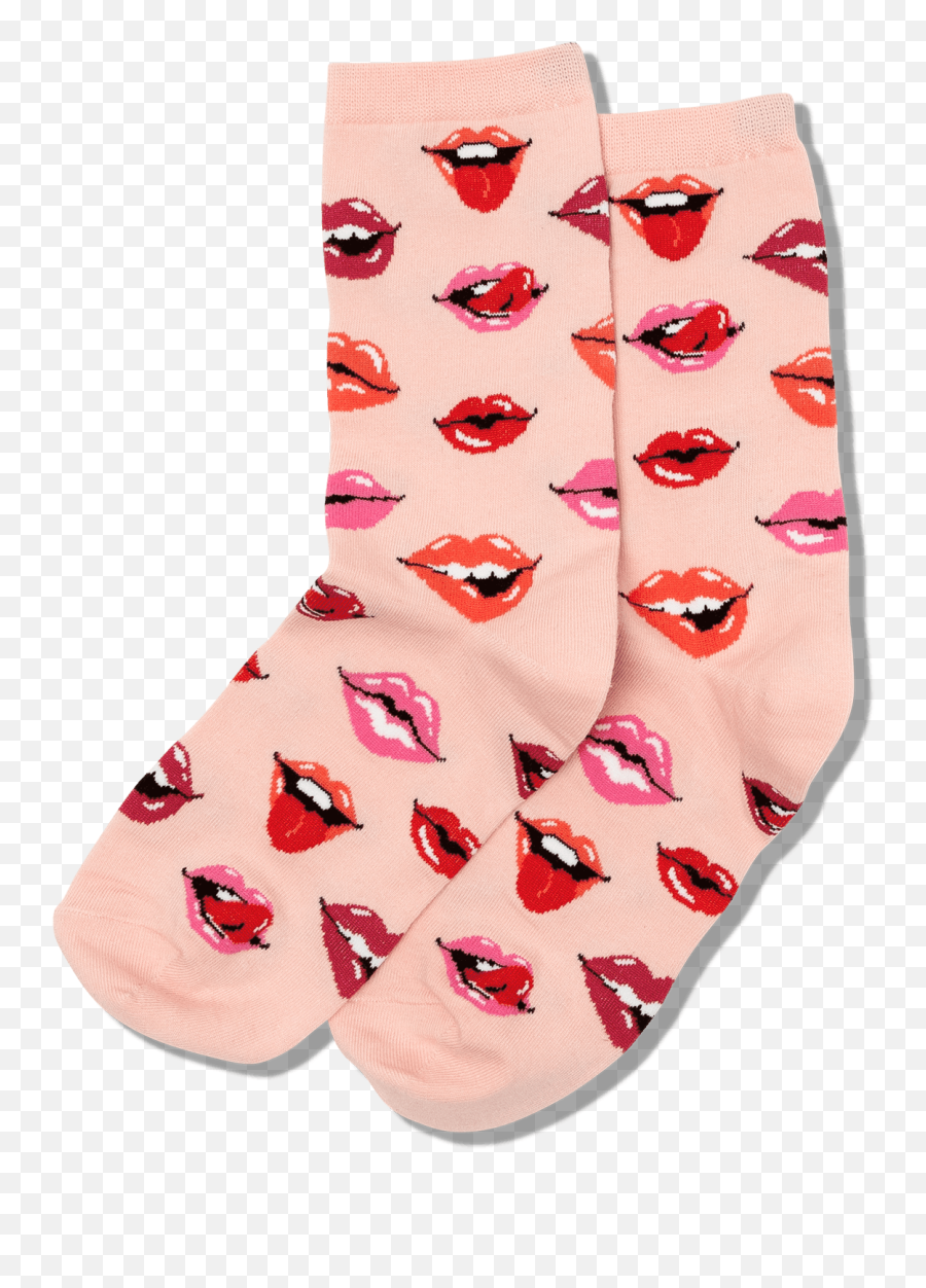 Womens Lips Crew Socks - Lips Socks Emoji,Rue 21 Emoji Socks