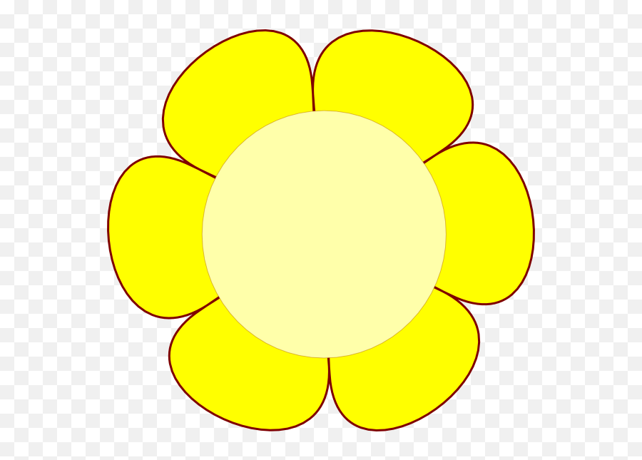 Flower Clip Art At Clker Com - Flor Amarela Png Transparent Dot Emoji,Flor Emoji