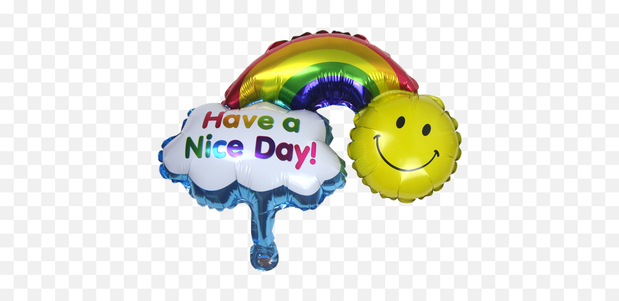 15 Inch Smiley Rainbow Balloon - Balloon Emoji,Emoji Balloons For Sale