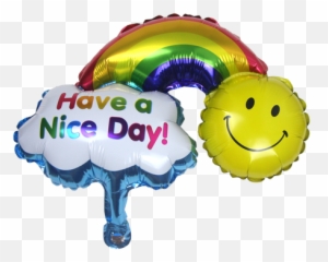 15 Inch Smiley Rainbow Balloon - Balloon Emoji,Emoji Balloons For Sale