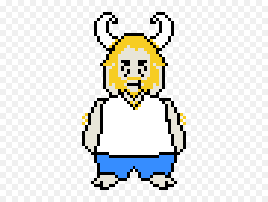 Pixel Art Gallery - Asgore Minecraft Emoji,Yosh Emoticon