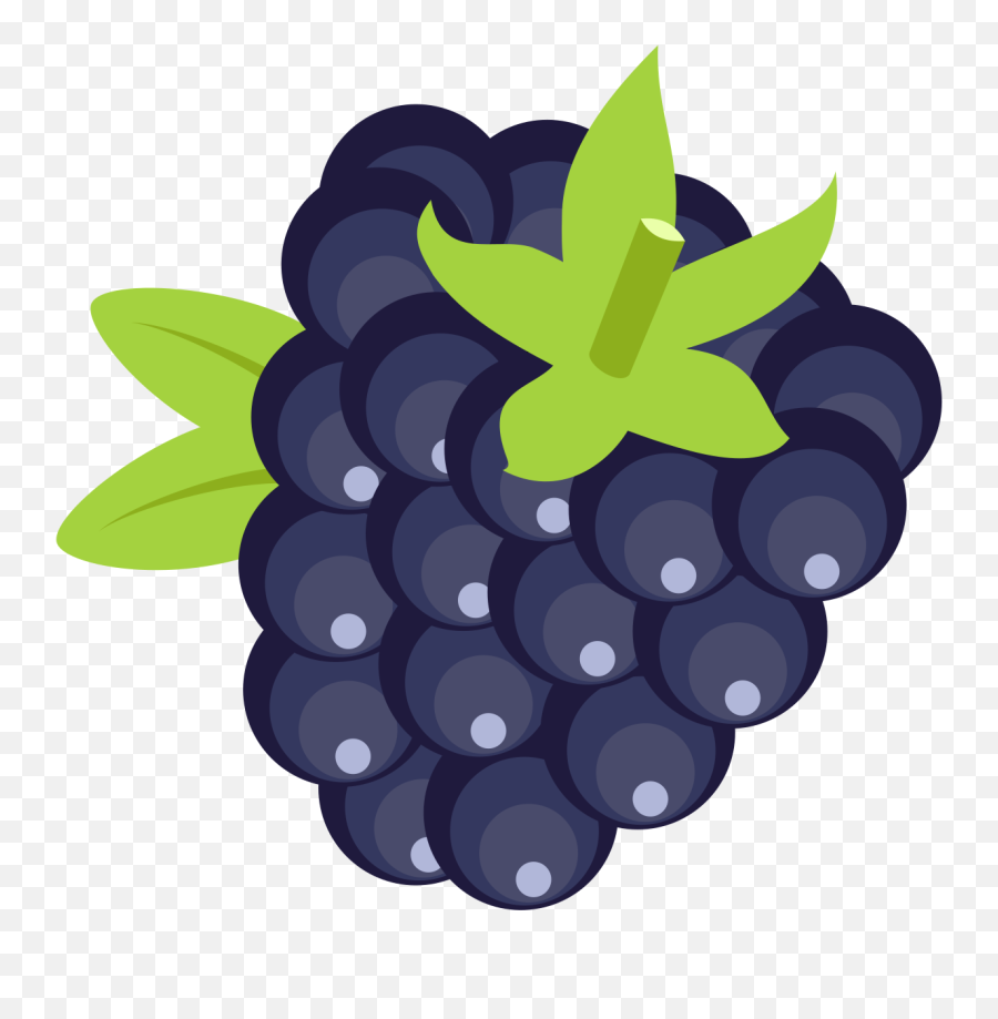 Blackberry Clip Art Image - Blackberry Fruit Icon Png Emoji,Blackberry Emoji