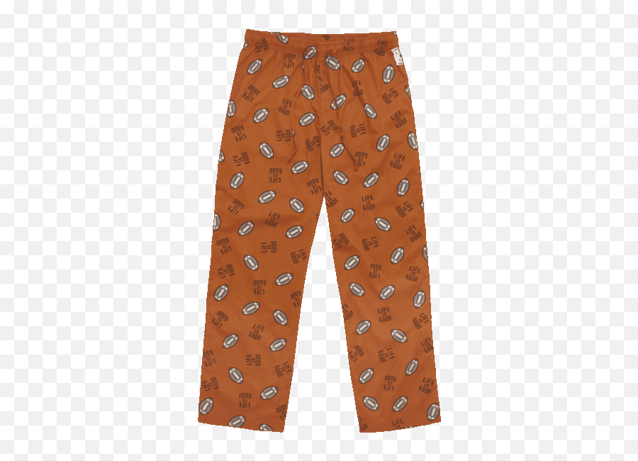 Life Is Good Menu0027s Tossed Football Cotton Pajama Pant In - Sweatpants Emoji,Soft Pj Pants Emojis