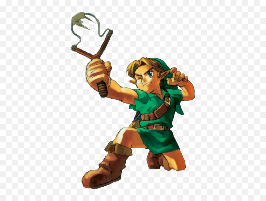 Link - Link Ocarina Of Time Art Emoji,Triforce Heroes Throw! Emoticon