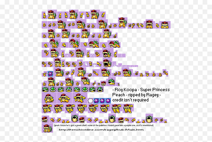 Super Princess Peach Sprite Sheets - Roy Koopa Sprites Emoji,Super Princess Peach Emotions
