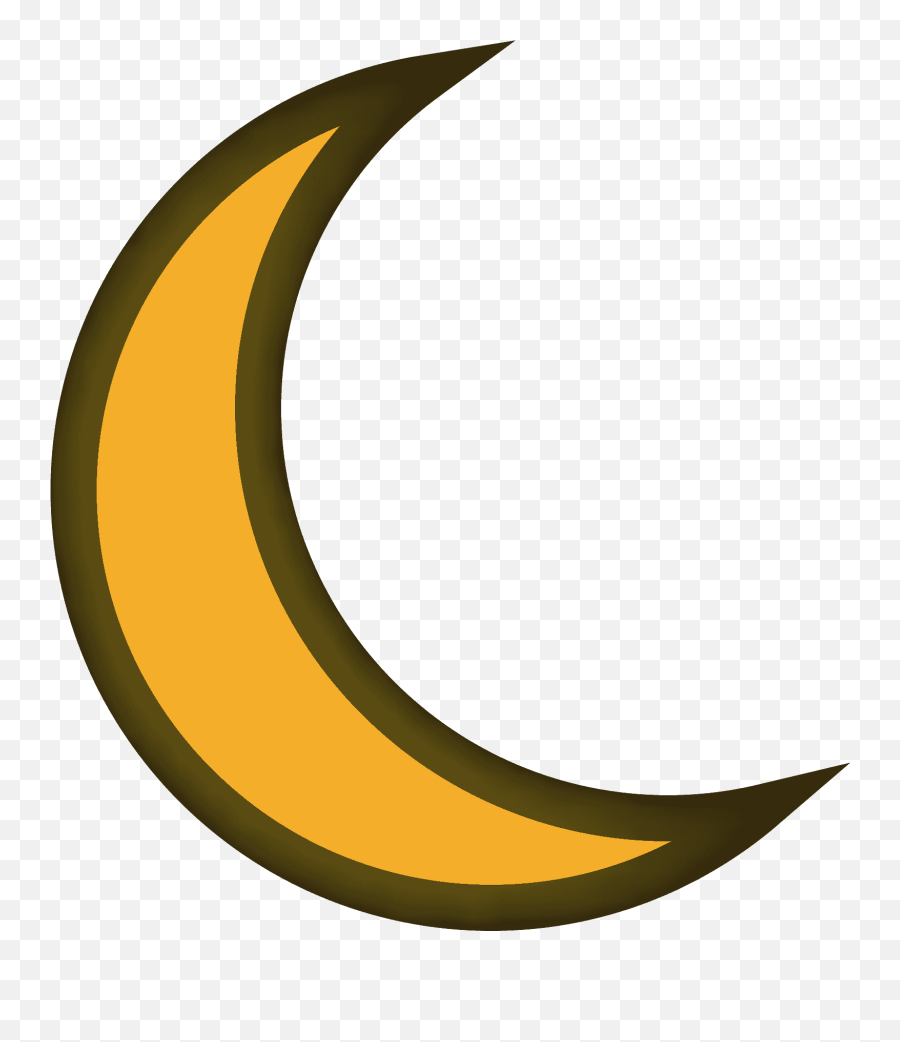 Crescent Moon Emoji Clipart Free Download Transparent Png - Design,Moon Emoji