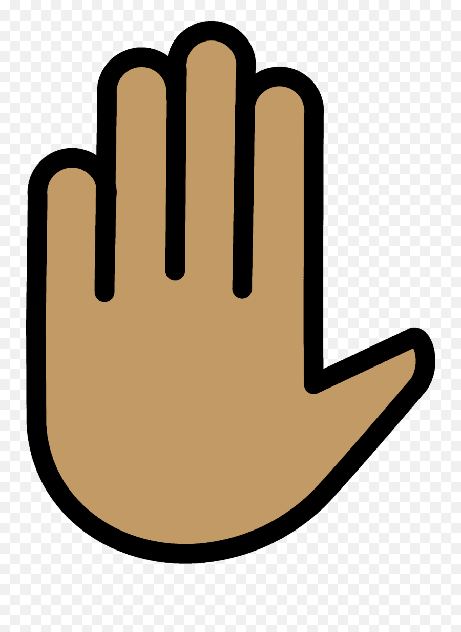 Raised Hand Emoji Clipart - Emoji,Raise Your Hand Emoji