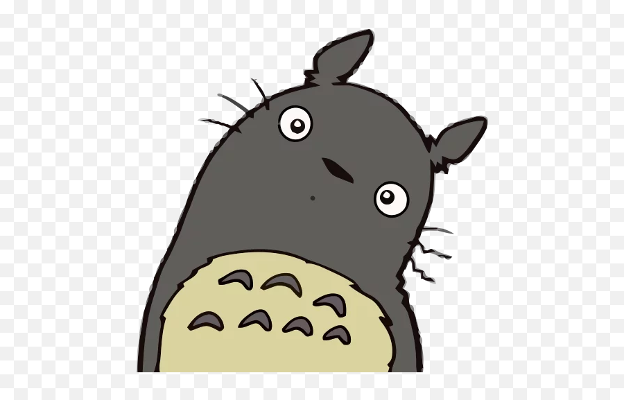 My Neighbor Totoro Gif Image - Totoro Sticker Emoji,Emoticons Codes Totoro