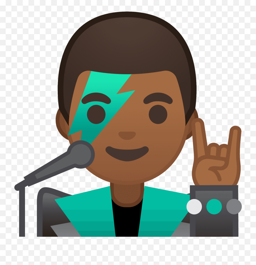 Man Singer Emoji Clipart Free Download Transparent Png - Happy Human Emoji Face,:v Sign Emoji