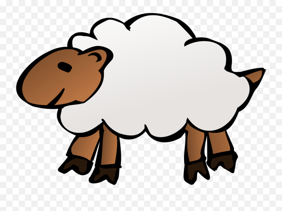 Baa Baa Black Sheep Clipart Free - Sheep Clipart Png Transparent Emoji,Black Sheep Emoji