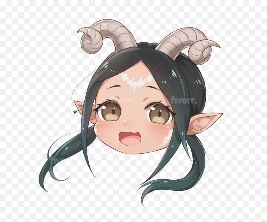 Draw Cute Chibi For You By Usagi1923 Fiverr - Fictional Character Emoji,Chibi Suprised Emotion