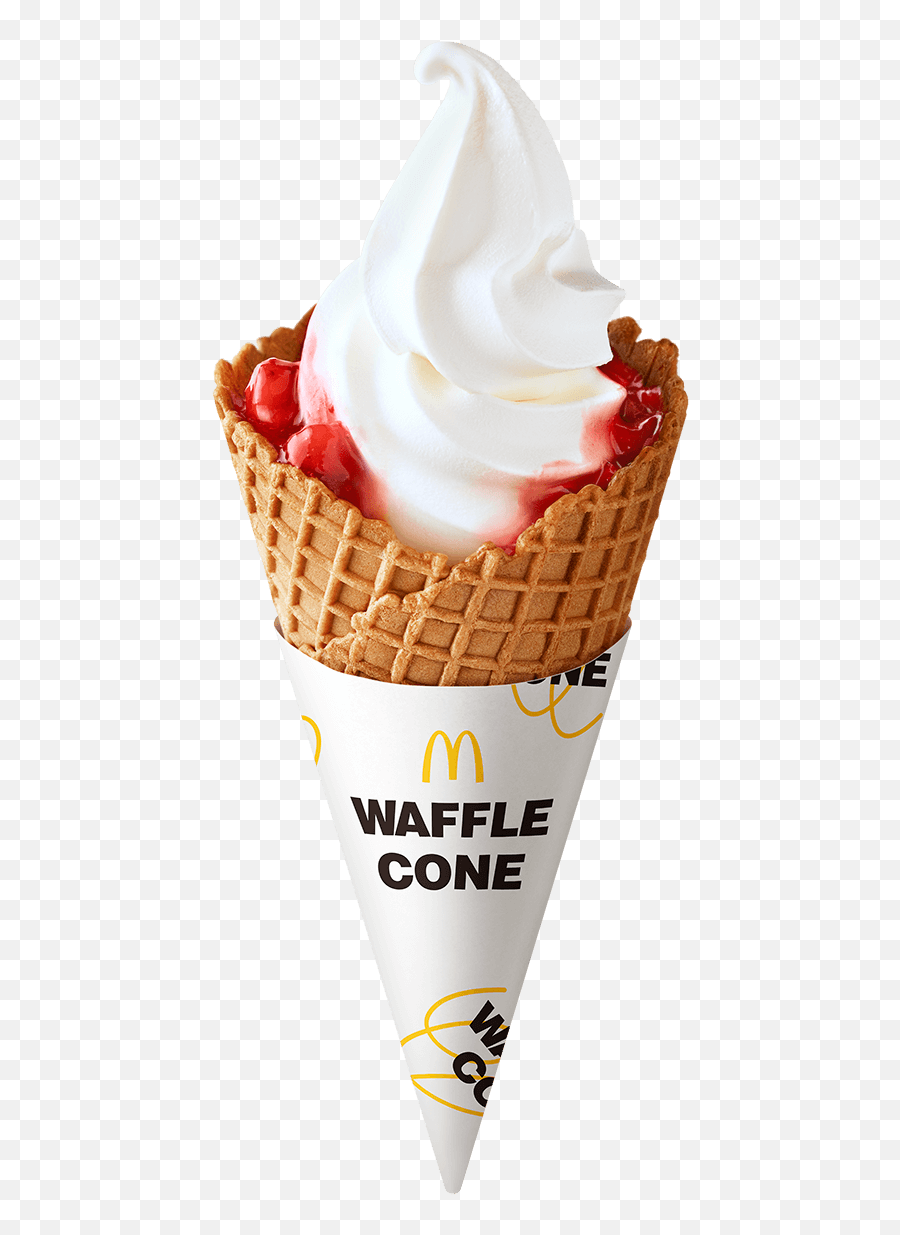 Waffle Cone With All The Toppings - Soft Ice Cream Waffle Cone Emoji,Banana Emoji Rice Png Hd