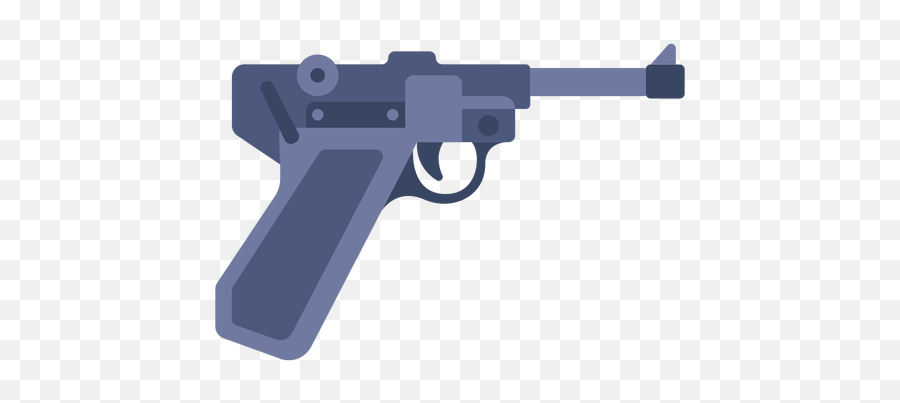 German Pistol Flat - Scalable Vector Graphics Emoji,Diagonal Gun Emoji