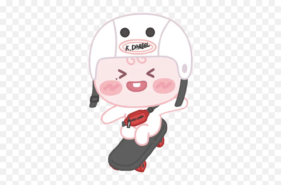 Kangdaniel X Kakaofriends Whatsapp - Apeach Kang Daniel Sticker Emoji,Kang Daniel Emoticon