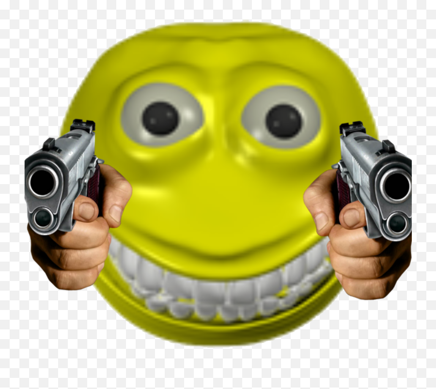 Gun Freesmiley - Smiley Face Meme Emoji,Iphone Took Away Gun Emoji