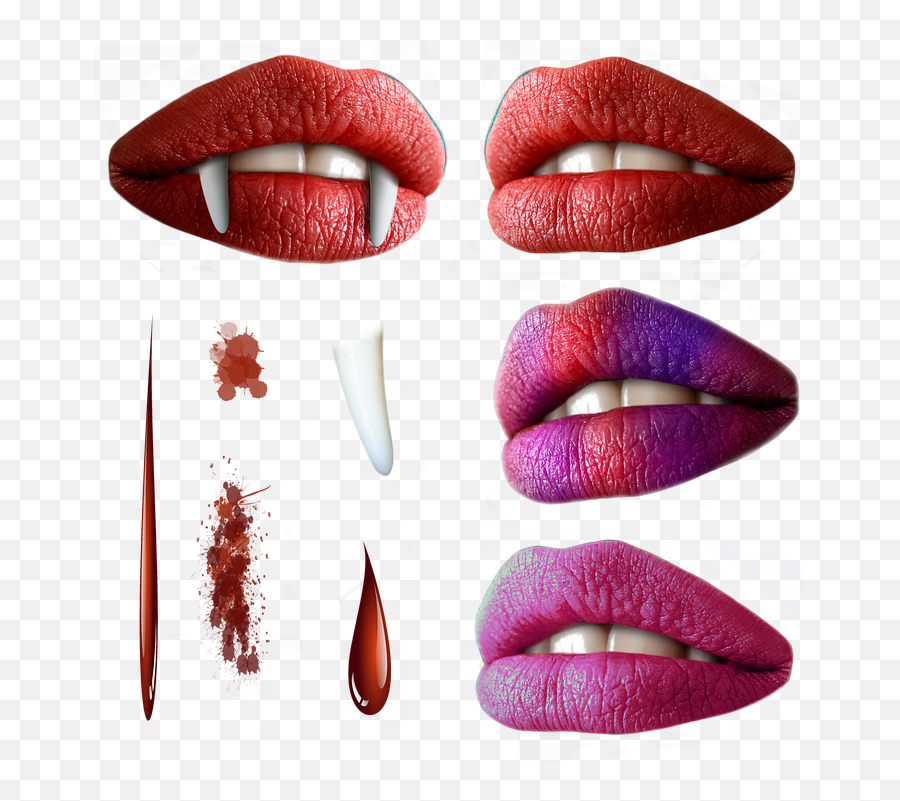 Fashion Blood Lipstick Mouth Lips - Lip Care Emoji,Mouth Emotions Reference Lips
