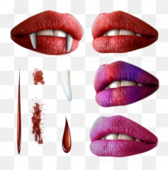 Fashion Blood Lipstick Mouth Lips - Lip Care Emoji,Mouth Emotions Reference Lips